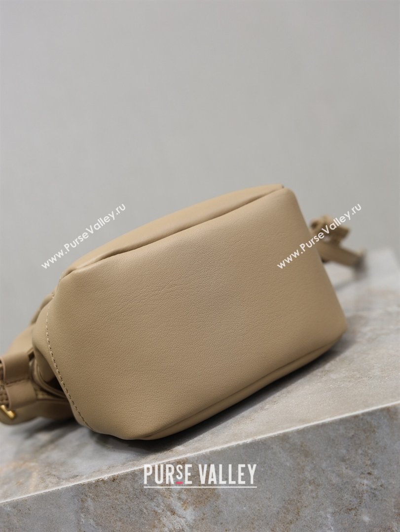 Saint Laurent Jamie Mini Shoulder Pouch Bag in Lambskin Leather Apricot 2026 859174 (YY-260119068)