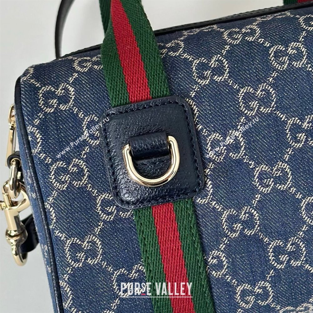 Gucci Mini GG Denim handbag Navy Blue 2025 859975 (DLH-250930039)