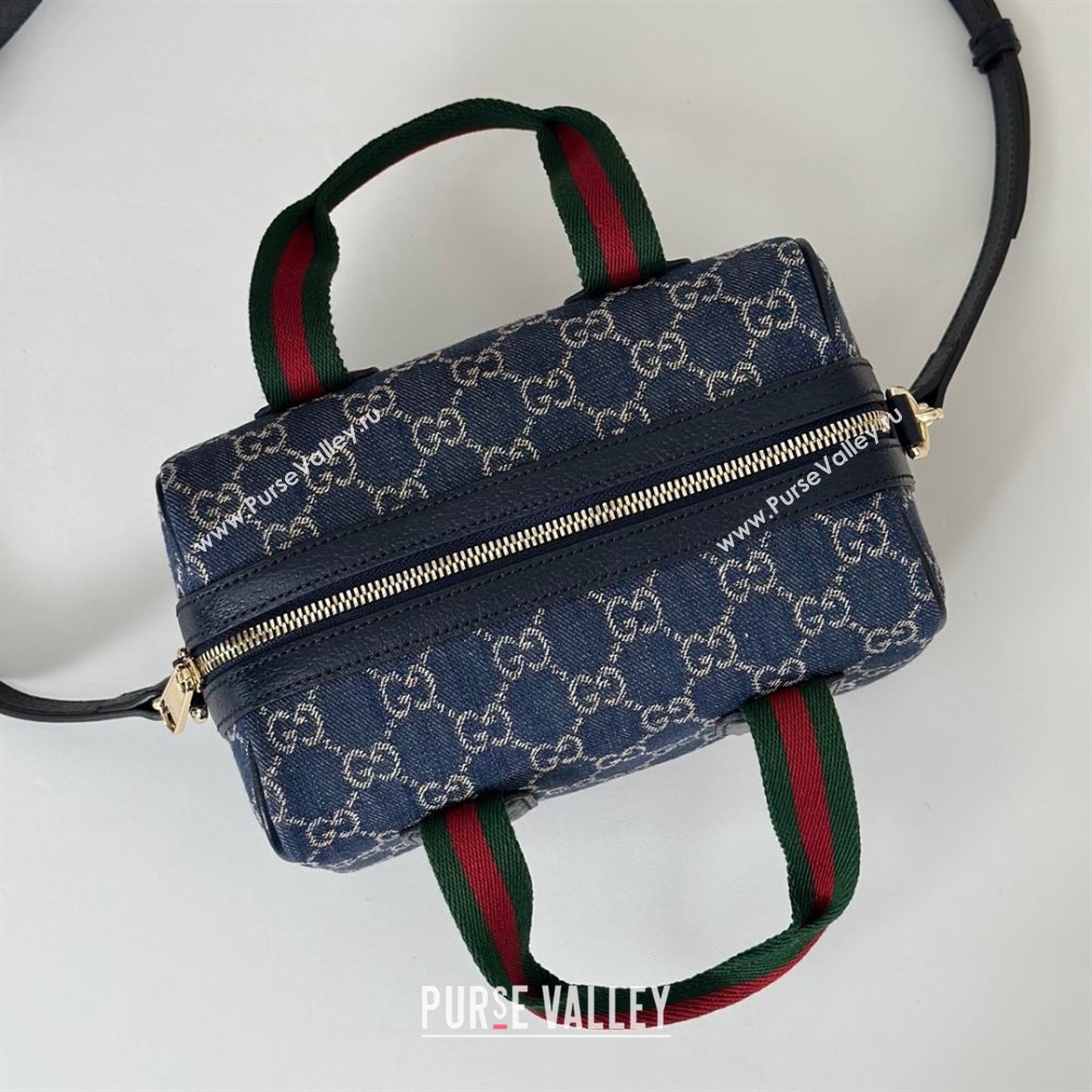 Gucci Mini GG Denim handbag Navy Blue 2025 859975 (DLH-250930039)