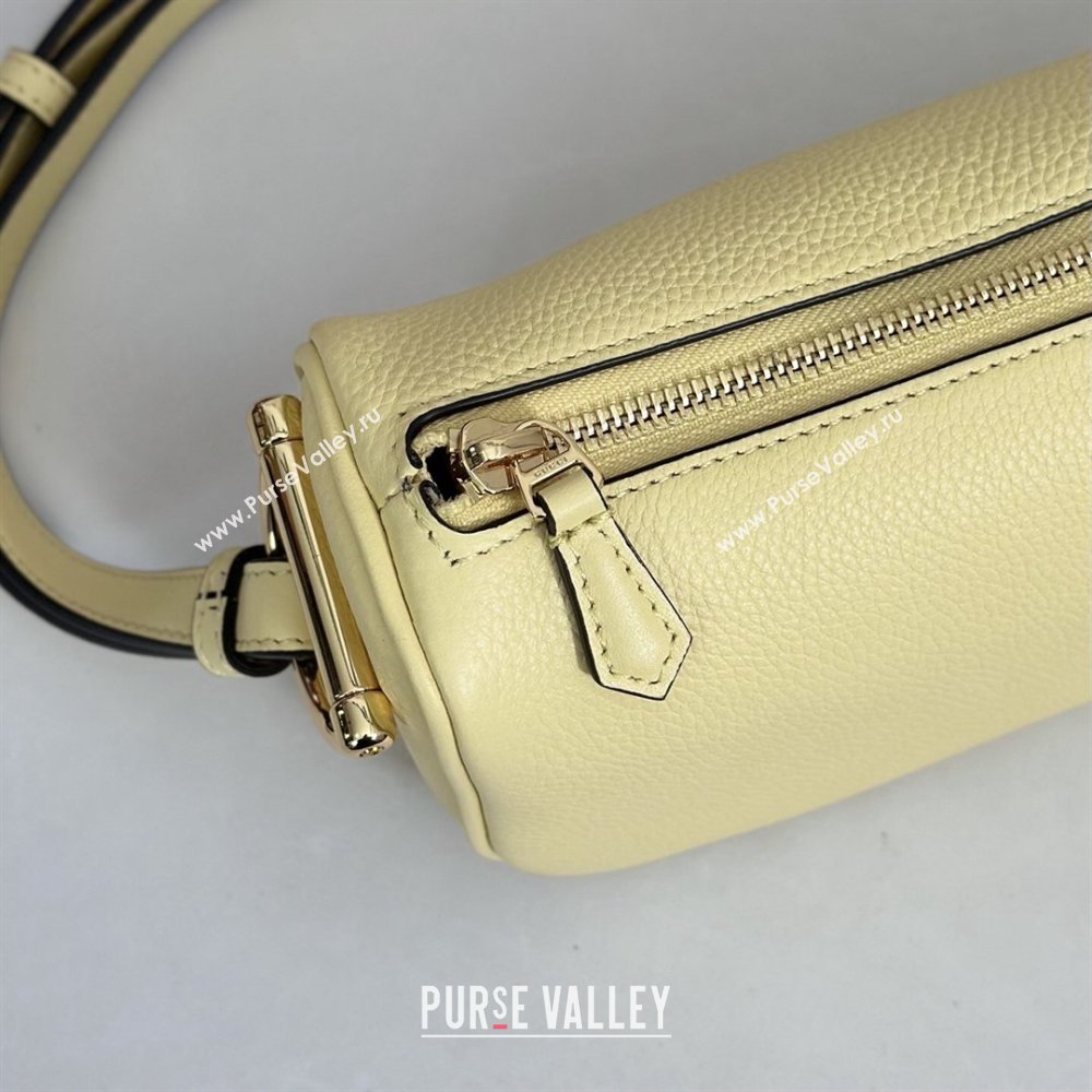 Gucci Half Horsebit mini shoulder bag in Grainy Leather Light Yellow 2026 860784 (DLH-260128058)