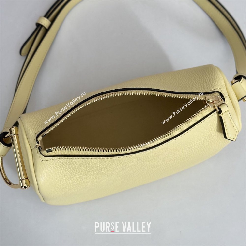 Gucci Half Horsebit mini shoulder bag in Grainy Leather Light Yellow 2026 860784 (DLH-260128058)