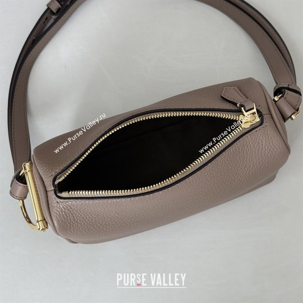 Gucci Half Horsebit mini shoulder bag in Grainy Leather Taupe 2026 860784 (DLH-260128057)
