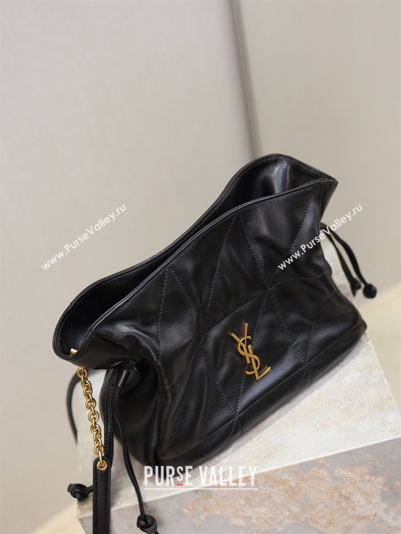 Saint Laurent Jamie Shoulder Pouch Bag in Lambskin Leather Black 2026 862712 (YY-260119060)