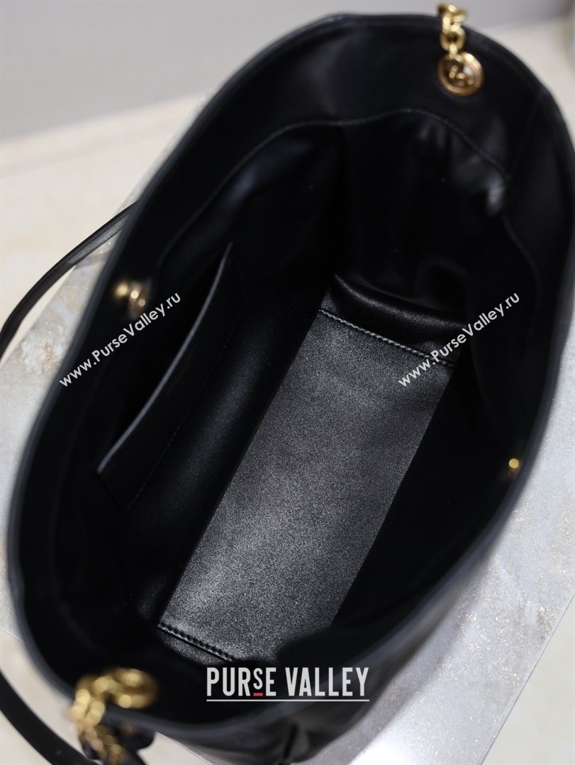 Saint Laurent Jamie Shoulder Pouch Bag in Lambskin Leather Black 2026 862712 (YY-260119060)