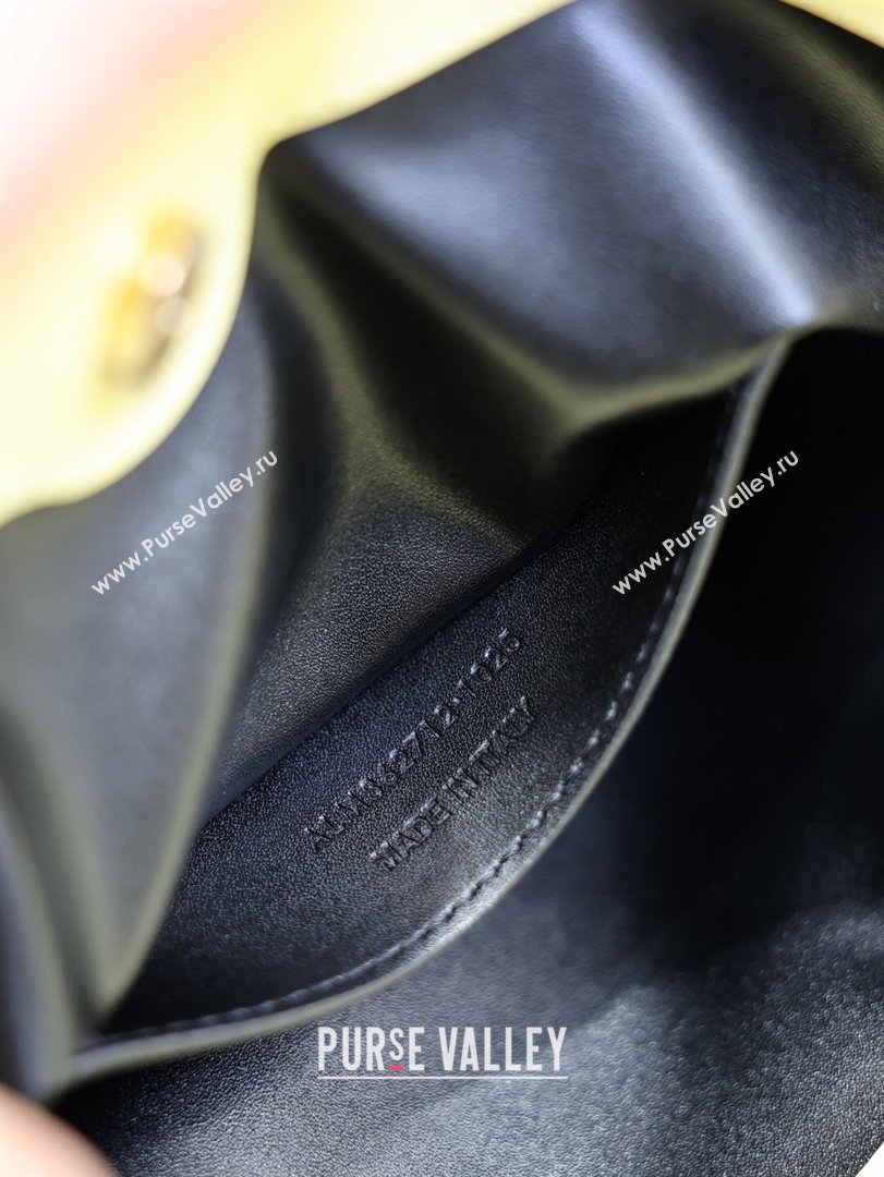 Saint Laurent Jamie Shoulder Pouch Bag in Lambskin Leather Lemon Yellow 2026 862712 (YY-260119061)