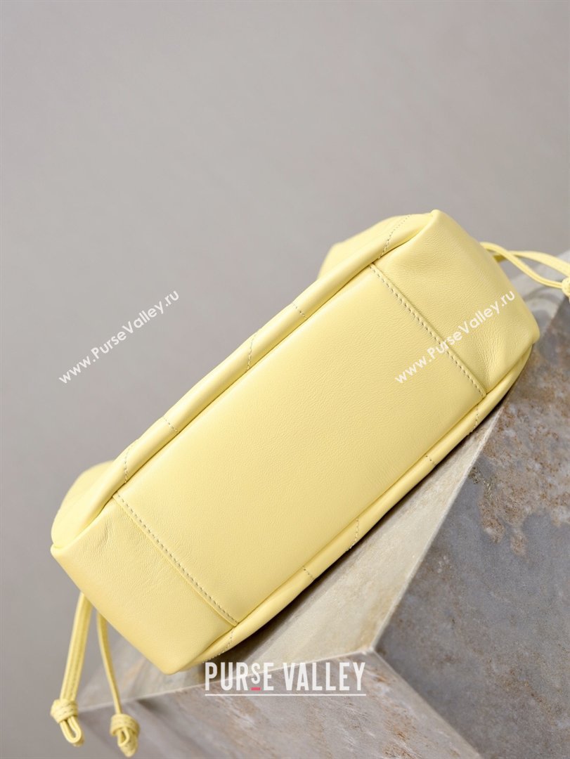 Saint Laurent Jamie Shoulder Pouch Bag in Lambskin Leather Lemon Yellow 2026 862712 (YY-260119061)