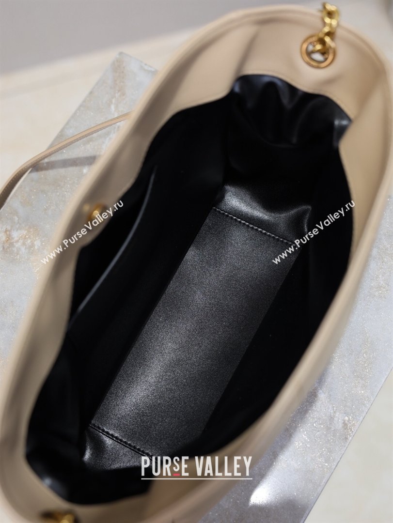 Saint Laurent Jamie Shoulder Pouch Bag in Lambskin Leather Apricot 2026 862712 (YY-260119062)