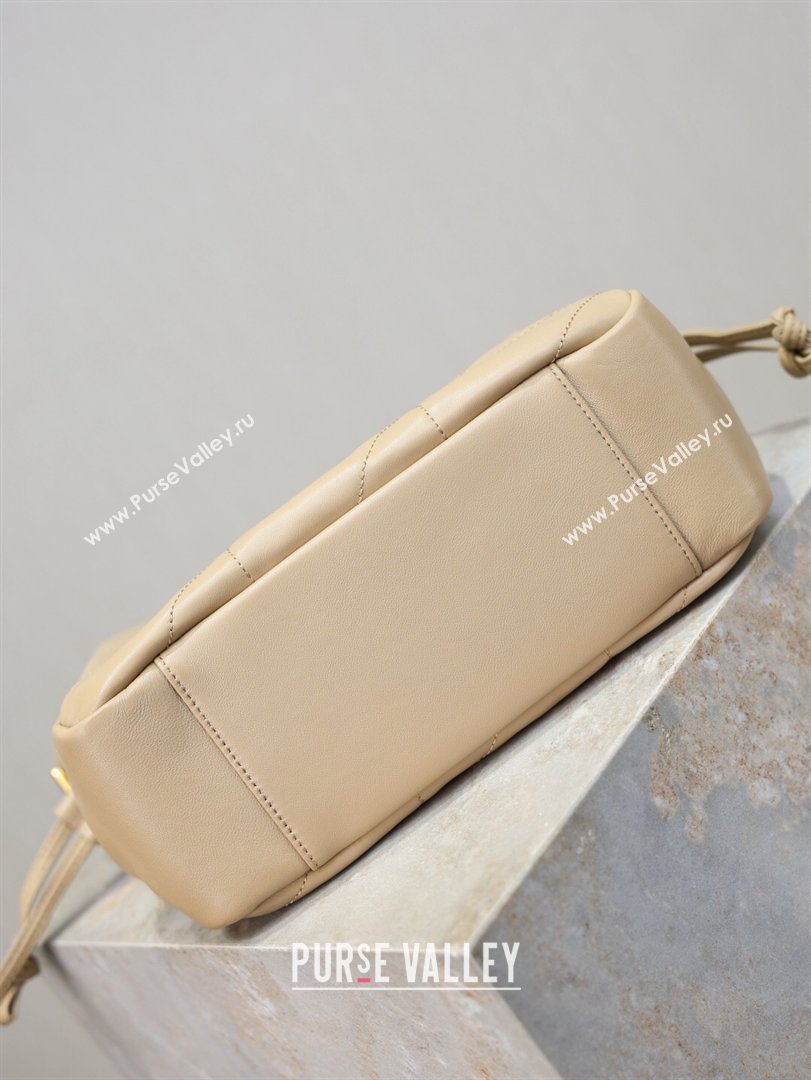 Saint Laurent Jamie Shoulder Pouch Bag in Lambskin Leather Apricot 2026 862712 (YY-260119062)