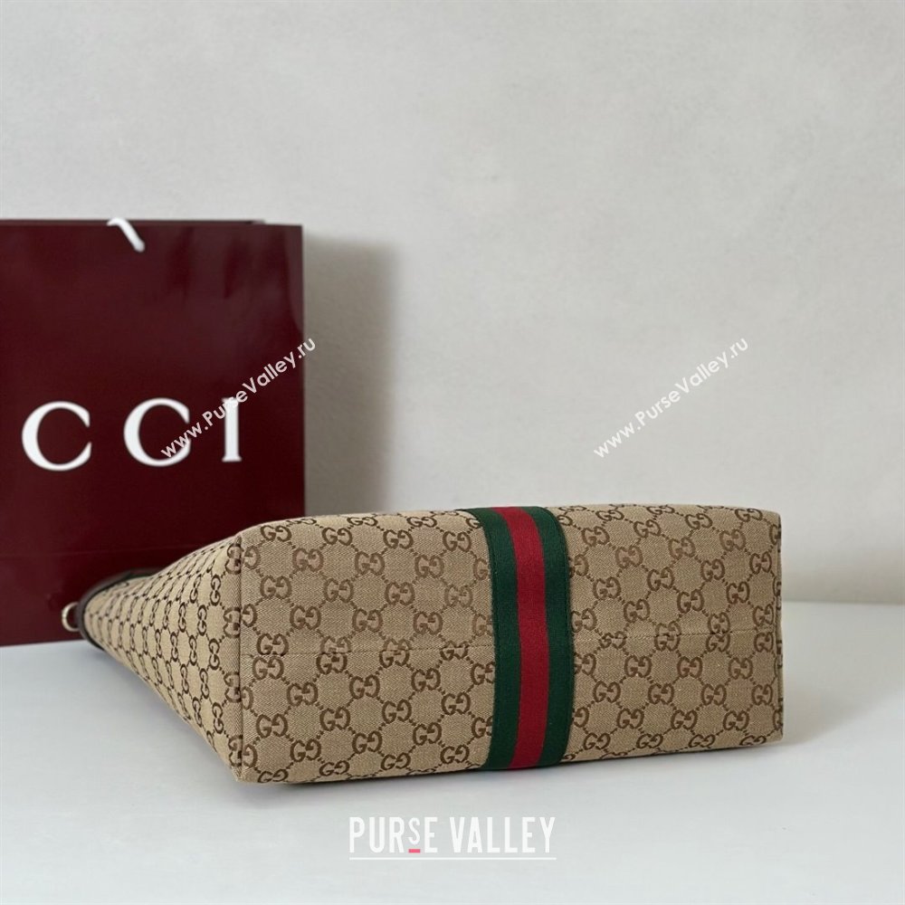Gucci Mens Giglio GG Canvas Tote Bag Beige 2025 865452 (DLH-251125017)