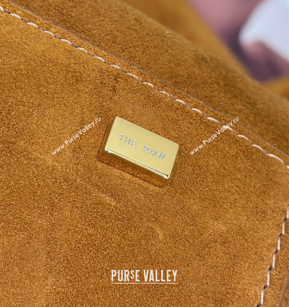 The Row Margaux 15 Tote Bag in Suede Gold-Tone 2026 8818L (CL-260410033)