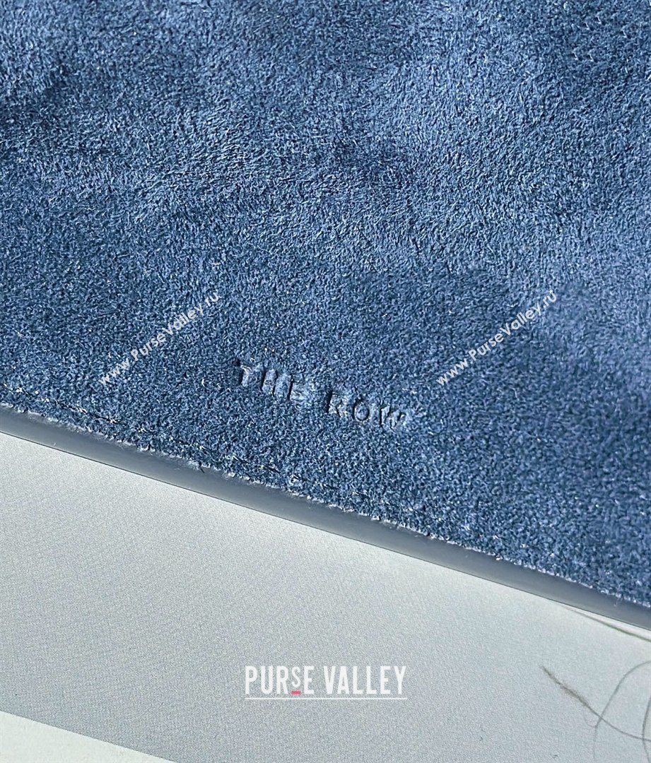 The Row Margaux 15 Tote Bag in Suede Blue 2026 8818L (CL-260410036)