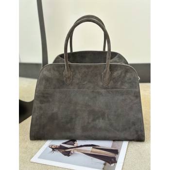 The Row Margaux 15 Tote Bag in Suede Green 2026 8818L (CL-260410037)