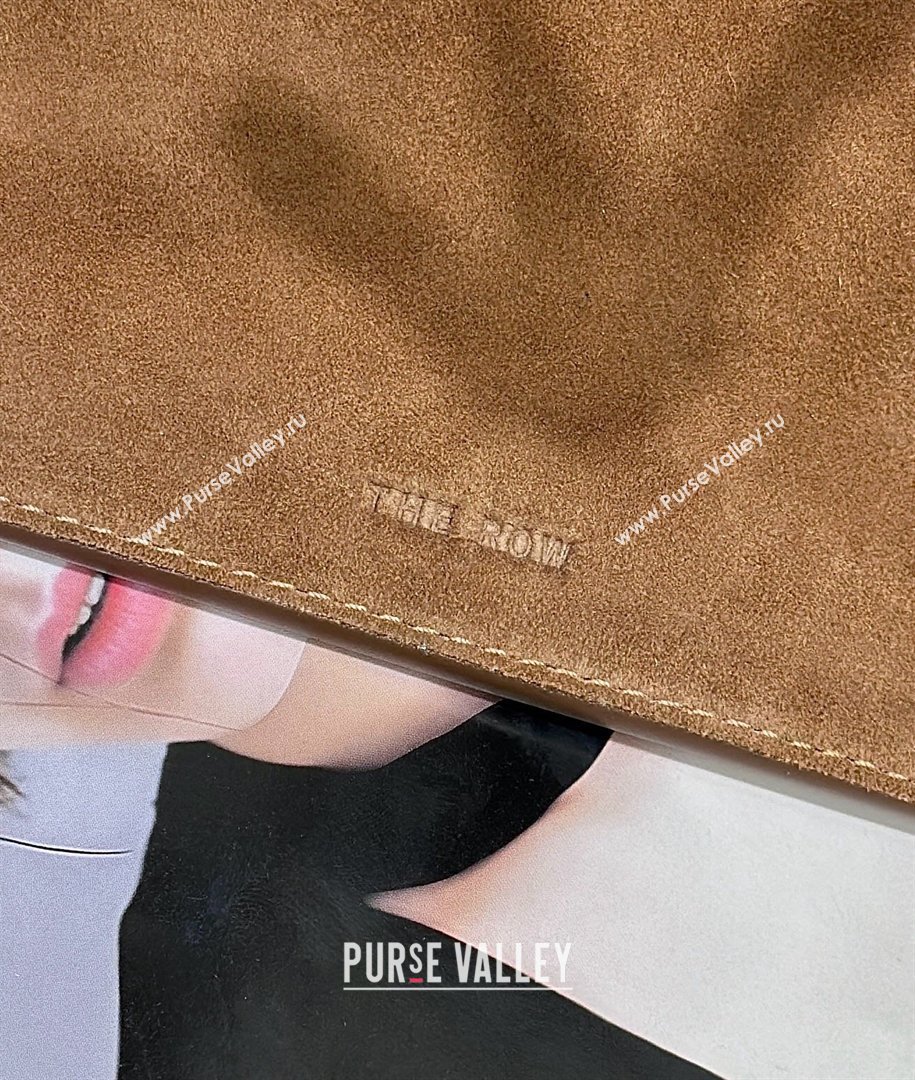 The Row Margaux 15 Tote Bag in Suede Light Brown 2026 8818L (CL-260410034)