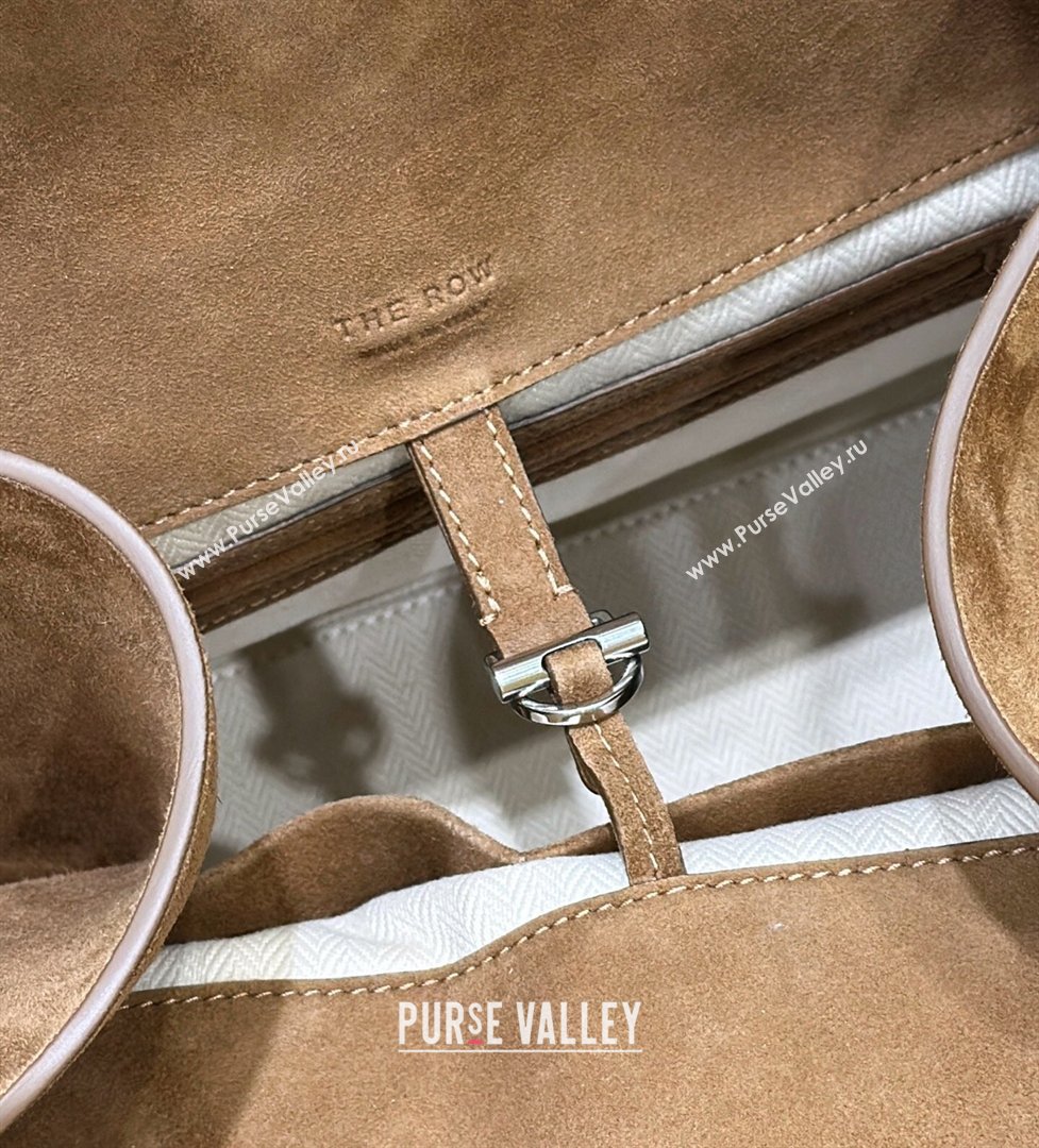 The Row Margaux 15 Tote Bag in Suede Light Brown 2026 8818L (CL-260410034)