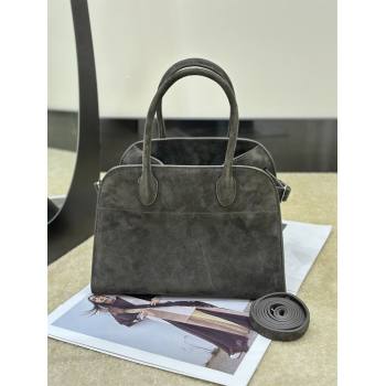 The Row Margaux 10 Tote Bag in Suede Green 2026 8818S (CL-260410018)