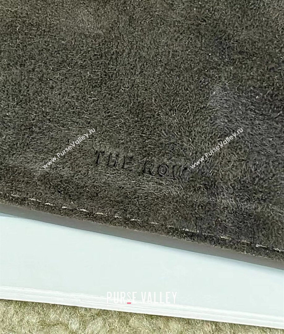 The Row Margaux 10 Tote Bag in Suede Green 2026 8818S (CL-260410018)