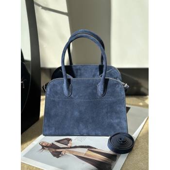 The Row Margaux 10 Tote Bag in Suede Blue 2026 8818S (CL-260410019)