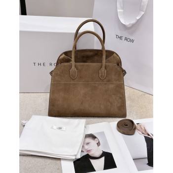 The Row Margaux 10 Tote Bag in Suede Light Brown 2026 8818S (CL-260410017)