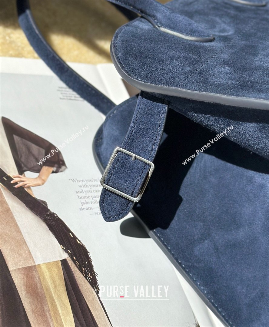 The Row Margaux 10 Tote Bag in Suede Blue 2026 8818S (CL-260410019)