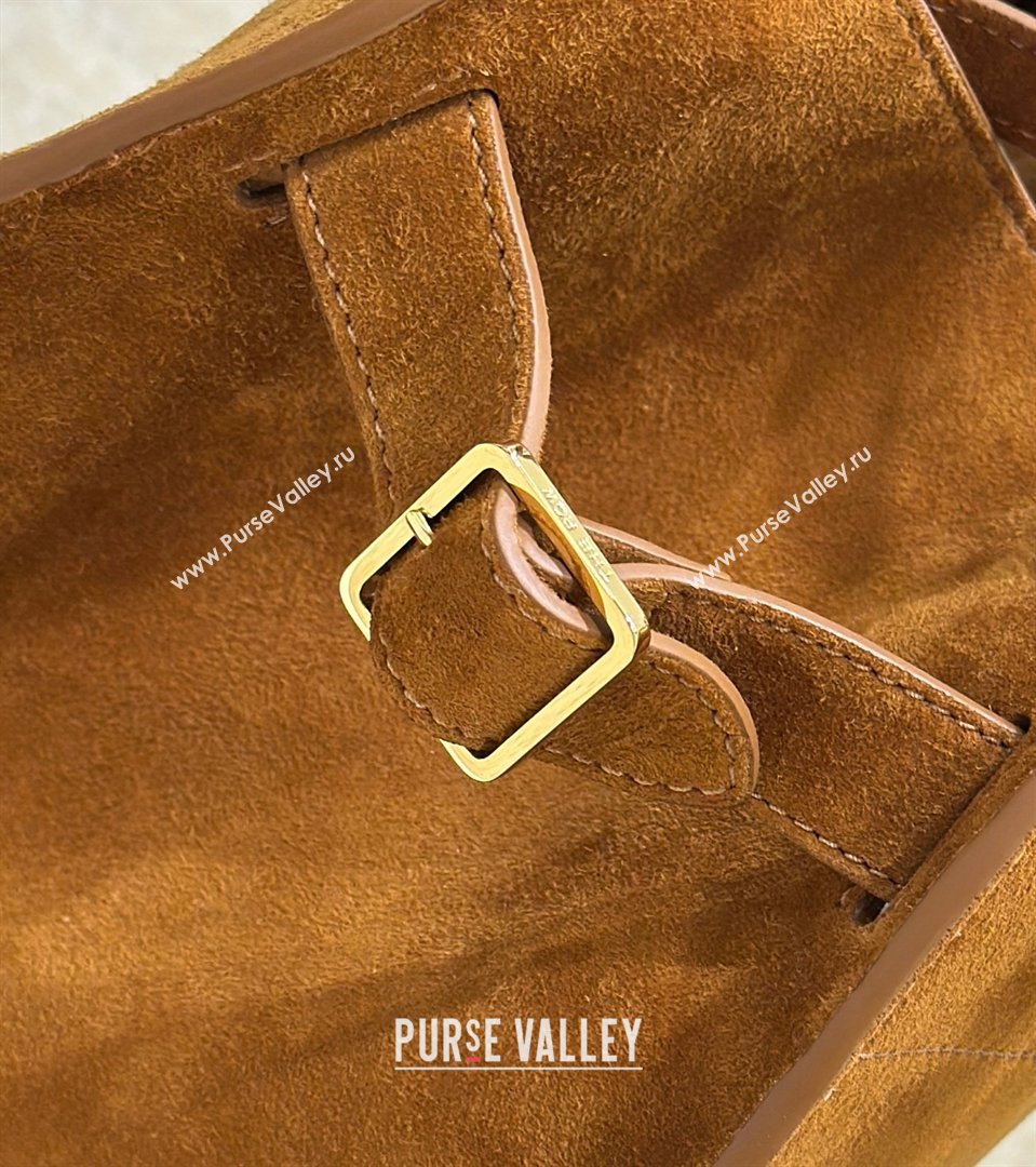 The Row Margaux 10 Tote Bag in Suede Gold-Tone 2026 8818S (CL-260410016)