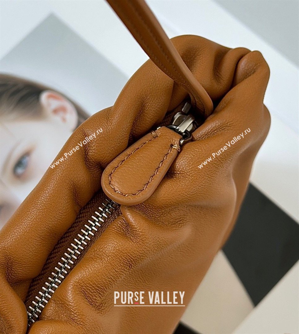 The Row Large Bourse Shoulder Bag in Nappa Leather Yellow 2026 8833 (CL-260410058)