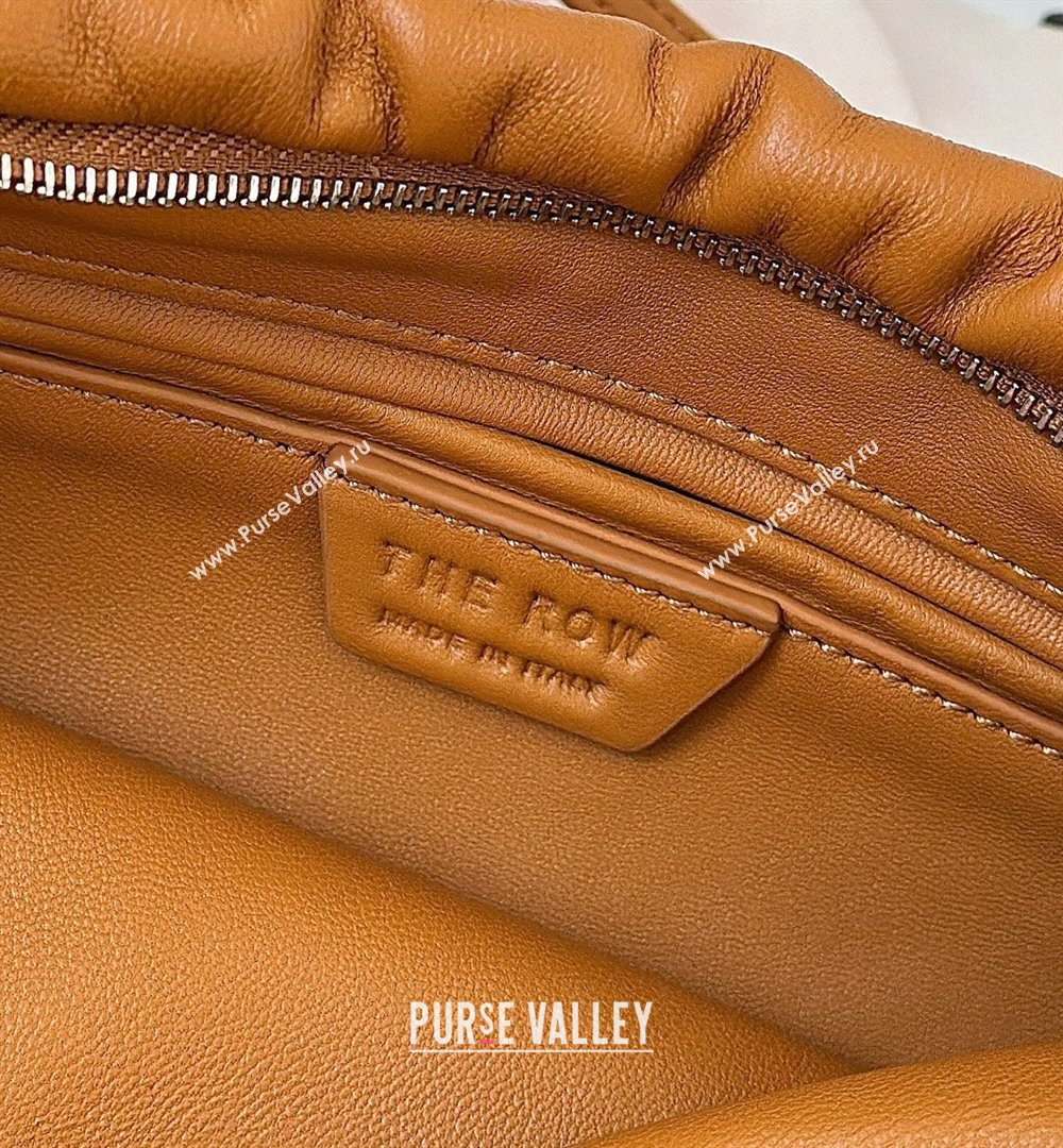 The Row Large Bourse Shoulder Bag in Nappa Leather Yellow 2026 8833 (CL-260410058)