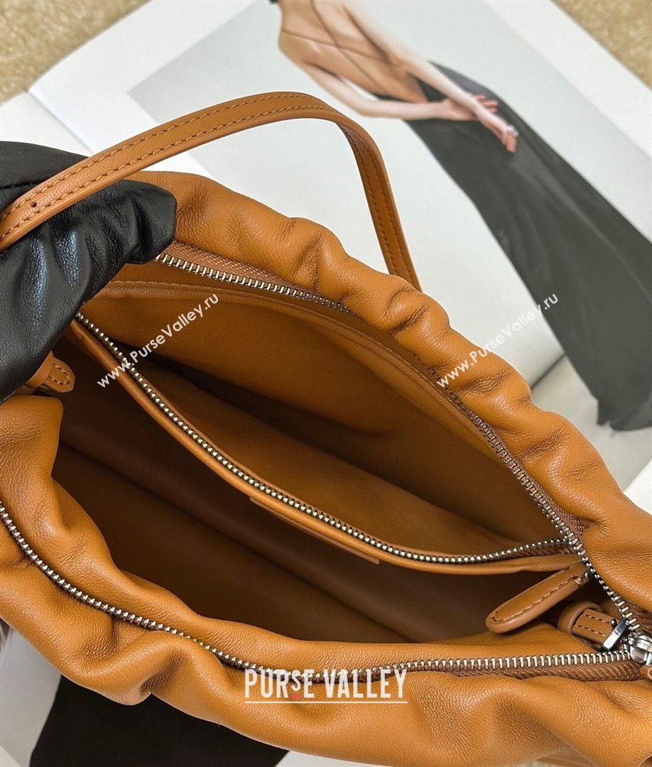 The Row Large Bourse Shoulder Bag in Nappa Leather Yellow 2026 8833 (CL-260410058)