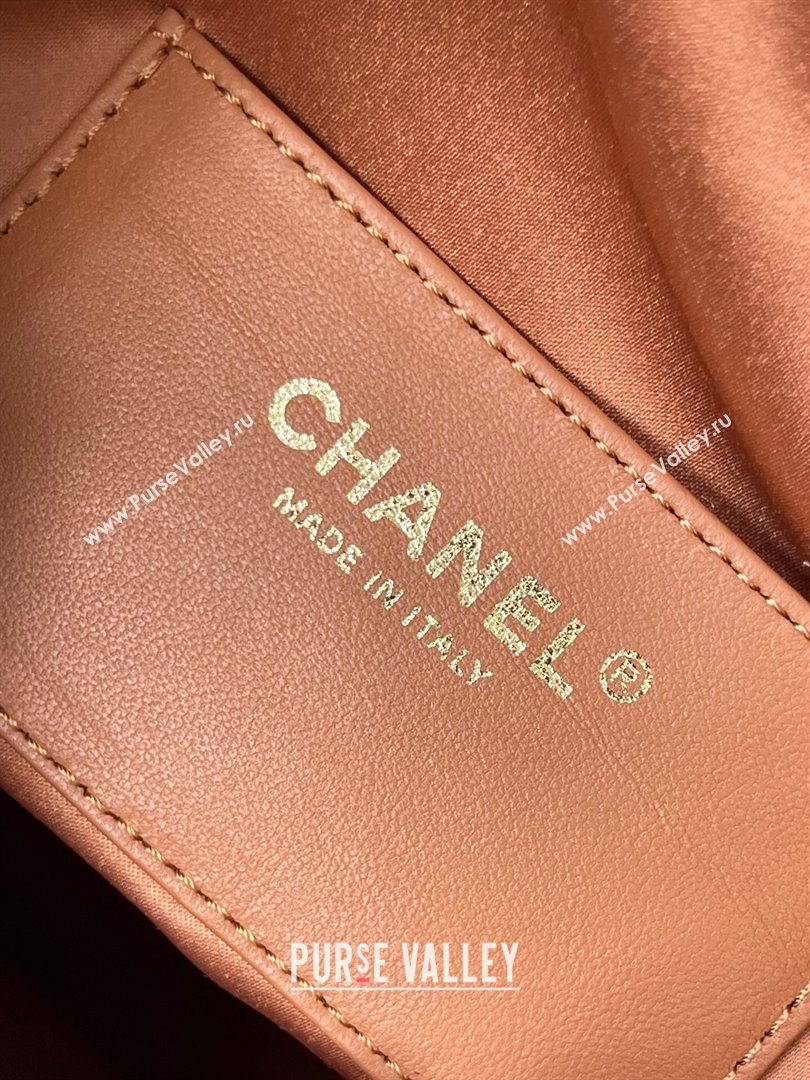 Chanel 25 Grained Calfskin Medium Handbag AS5311 Light Brown 2025 0811 (yezi-2508110066)