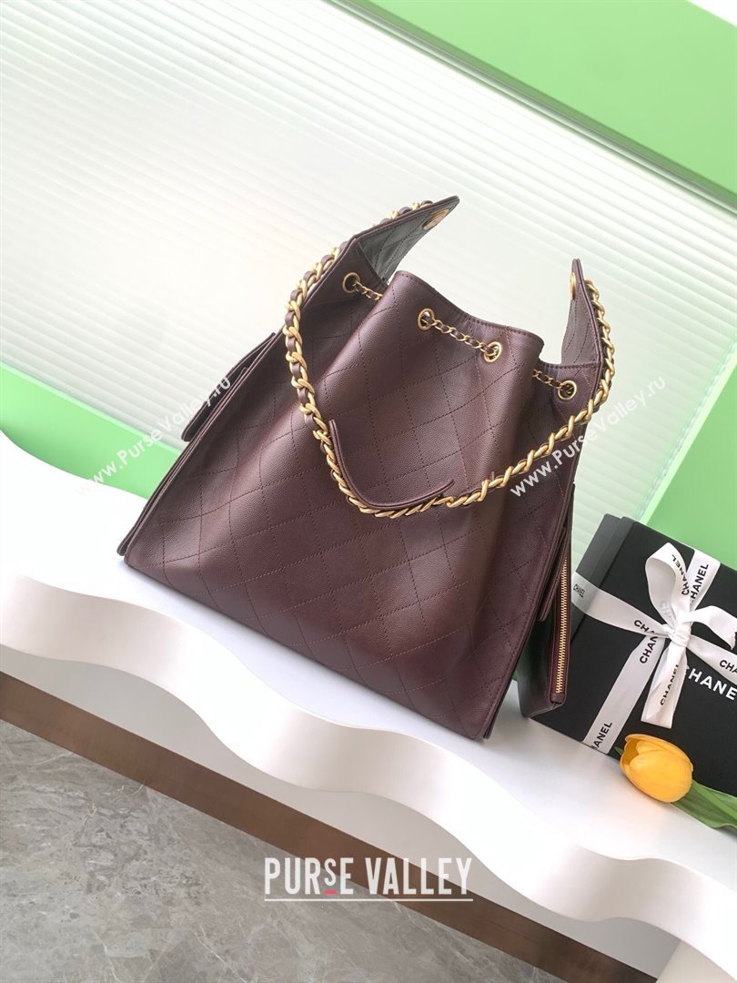 Chanel 25 Medium Handbag AS5311 AS5311 Dark Brown 2025 0811 (yezi-2508110065)