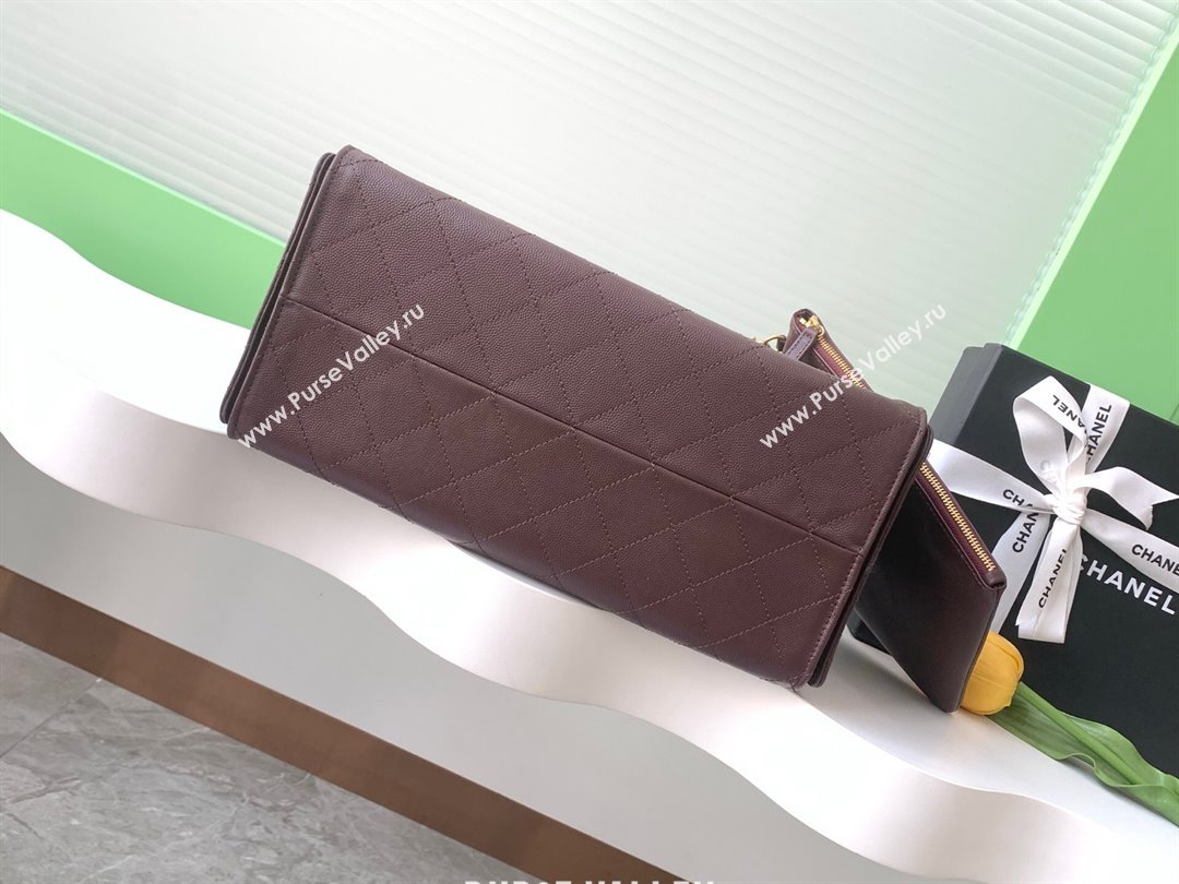 Chanel 25 Medium Handbag AS5311 AS5311 Dark Brown 2025 0811 (yezi-2508110065)