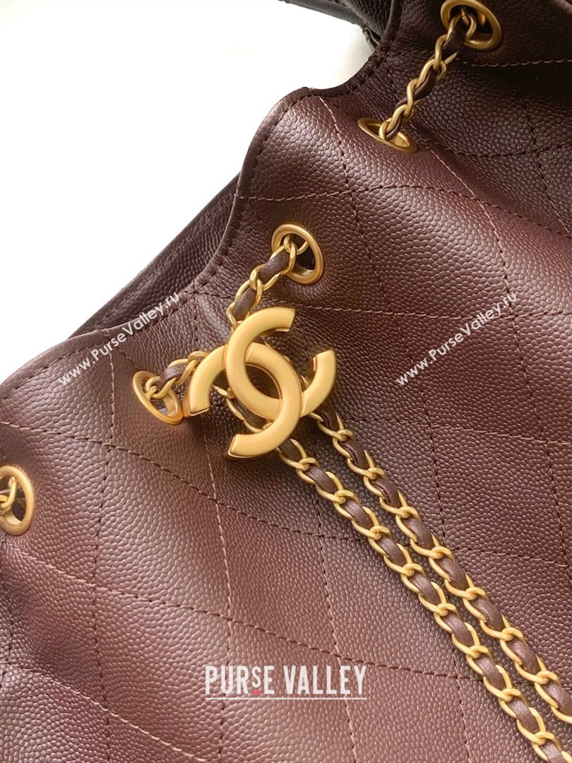 Chanel 25 Medium Handbag AS5311 AS5311 Dark Brown 2025 0811 (yezi-2508110065)