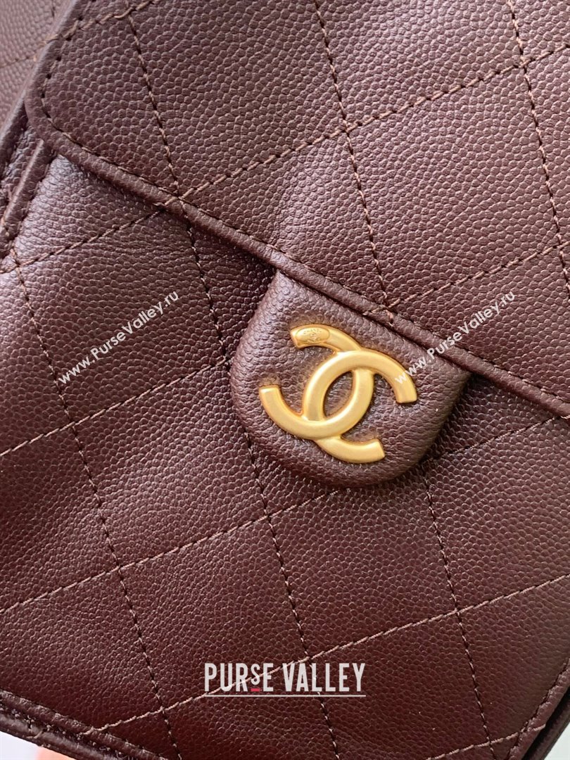 Chanel 25 Medium Handbag AS5311 AS5311 Dark Brown 2025 0811 (yezi-2508110065)