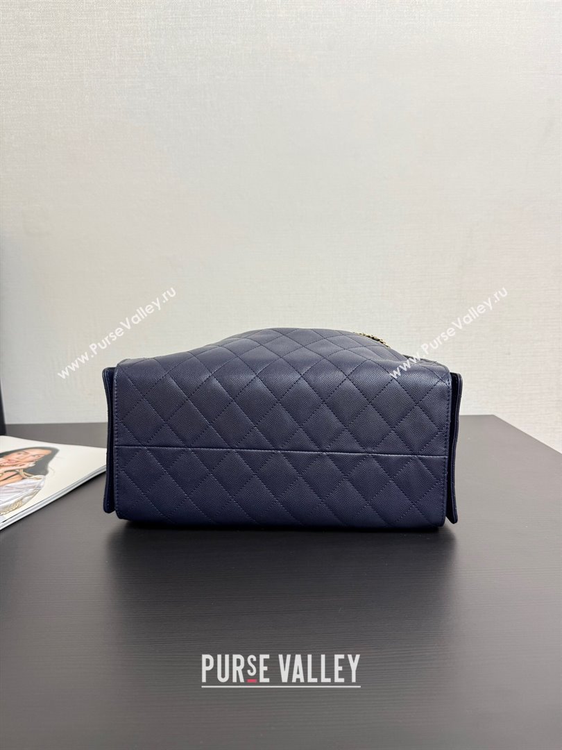 Chanel 25 Grained Calfskin Medium Handbag AS5311 Navy Blue 2025 0811 (yezi-2508110064)