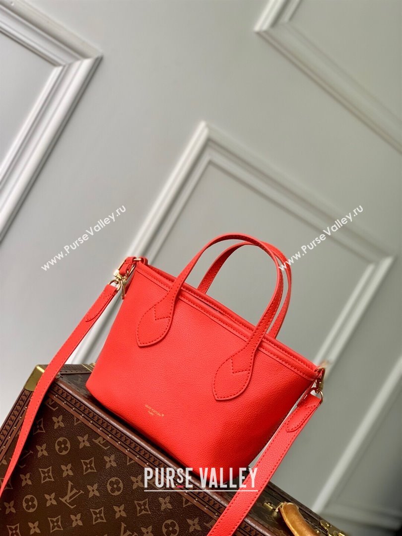 Louis Vuitton LV x TM Neverfull Inside Out BB Tote Bag in Blue Cherry Monogram Denim 2025 M14997 (KI-250702014)