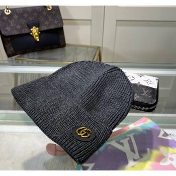 Gucci Knit Hat with GG Patch Grey 2024 1019027 (A-241019088)