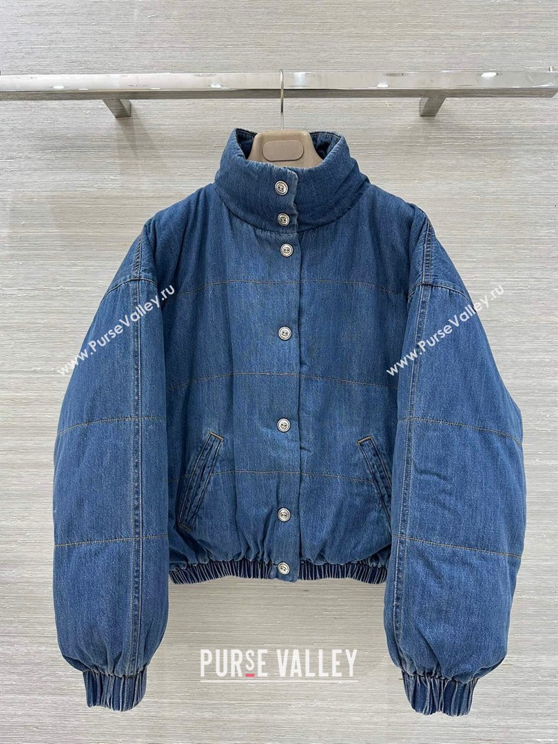 Chanel Denim Down Jacket Blue 2025 CH0904069 (QI-250904069)
