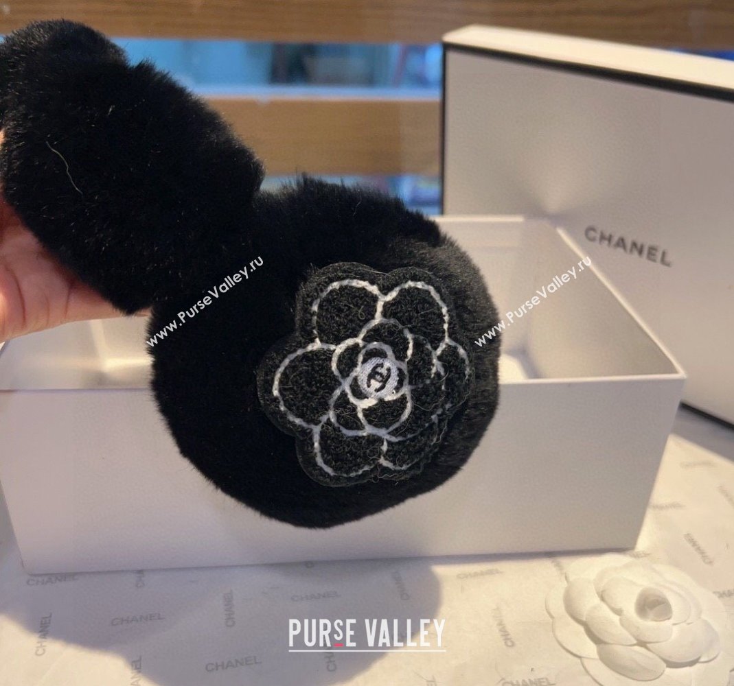 Chanel Snow Earmuff Winter Warm Black 2023 (XMN-231206009)