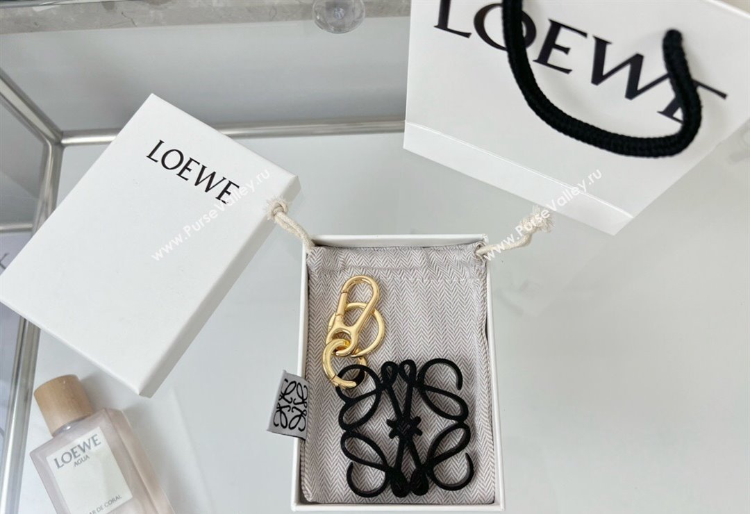 Loewe Anagram Bag Charm and Key Holder Black 2023 1207 (HY-231207013)