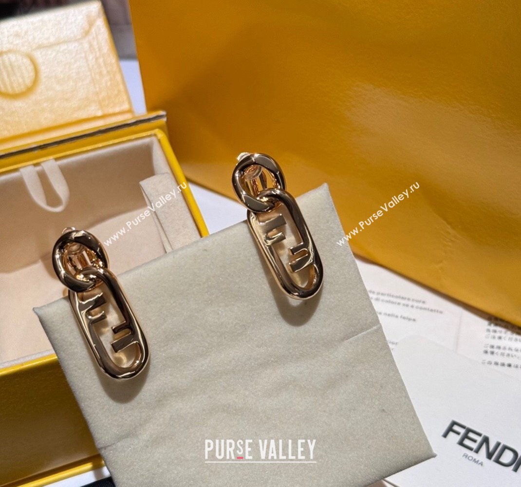 Fendi O’Lock Earrings Gold 2023 (YF-231207069)