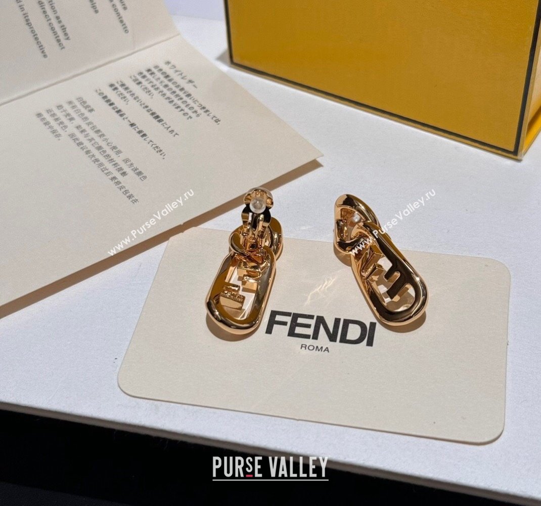 Fendi O’Lock Earrings Gold 2023 (YF-231207069)