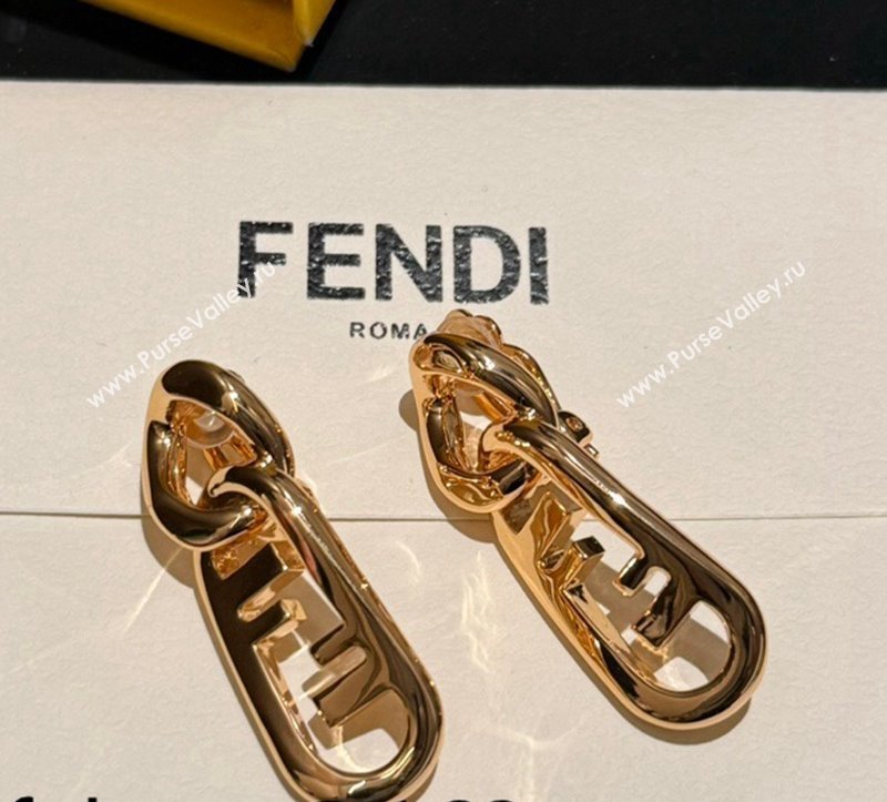 Fendi O’Lock Earrings Gold 2023 (YF-231207069)