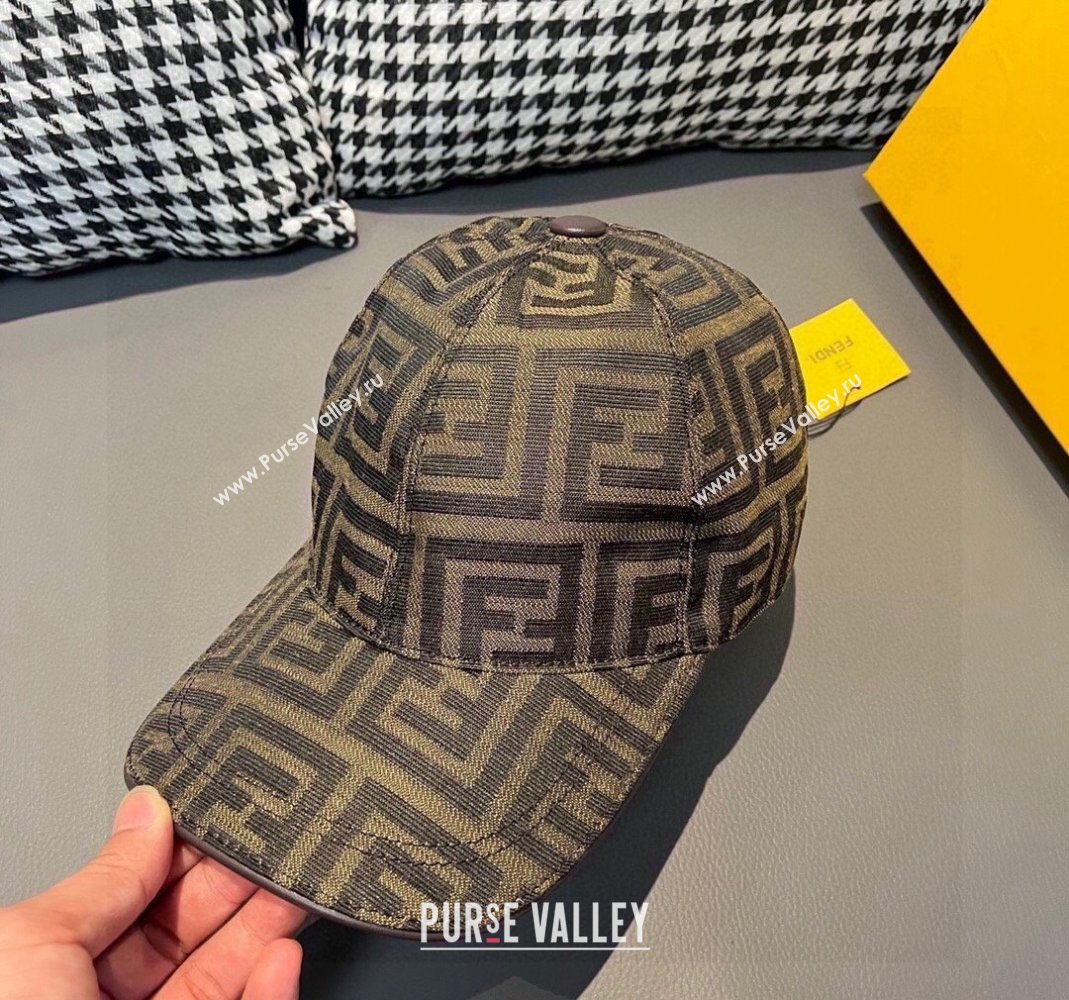 Fendi FF Baseball hat Brown/Black 2023 1206 (XMN-231206032)