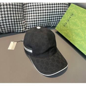 Gucci GG Baseball Hat with Siganture Black 2023 1206 (XMN-231206038)