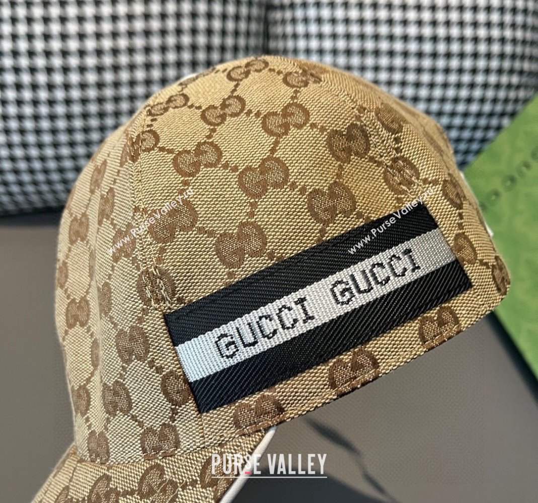 Gucci GG Baseball Hat with Siganture Beige 2023 1206 (XMN-231206039)