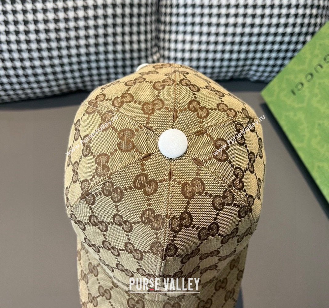 Gucci GG Baseball Hat with Siganture Beige 2023 1206 (XMN-231206039)