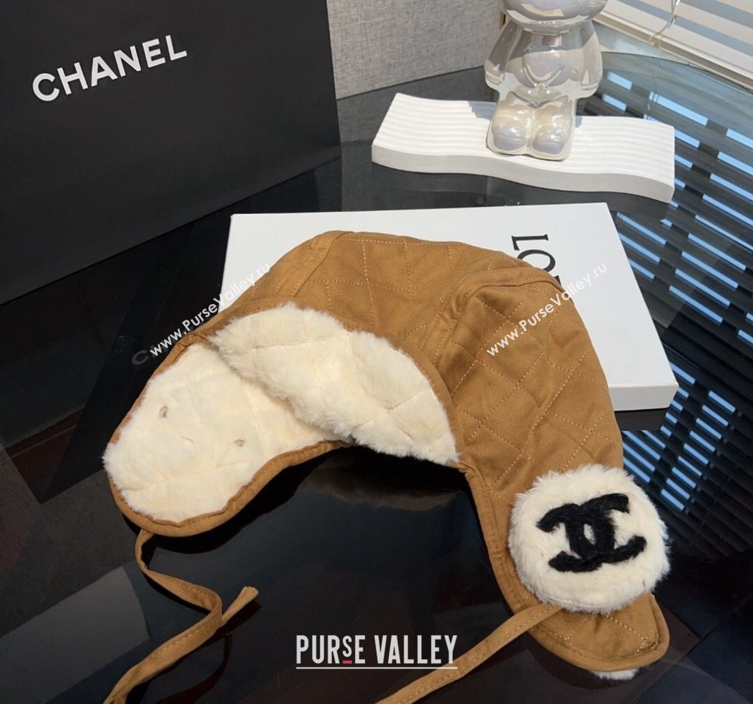 Chanel Wool Chapka Hat Brown 2023 1206 (MAO-231206046)