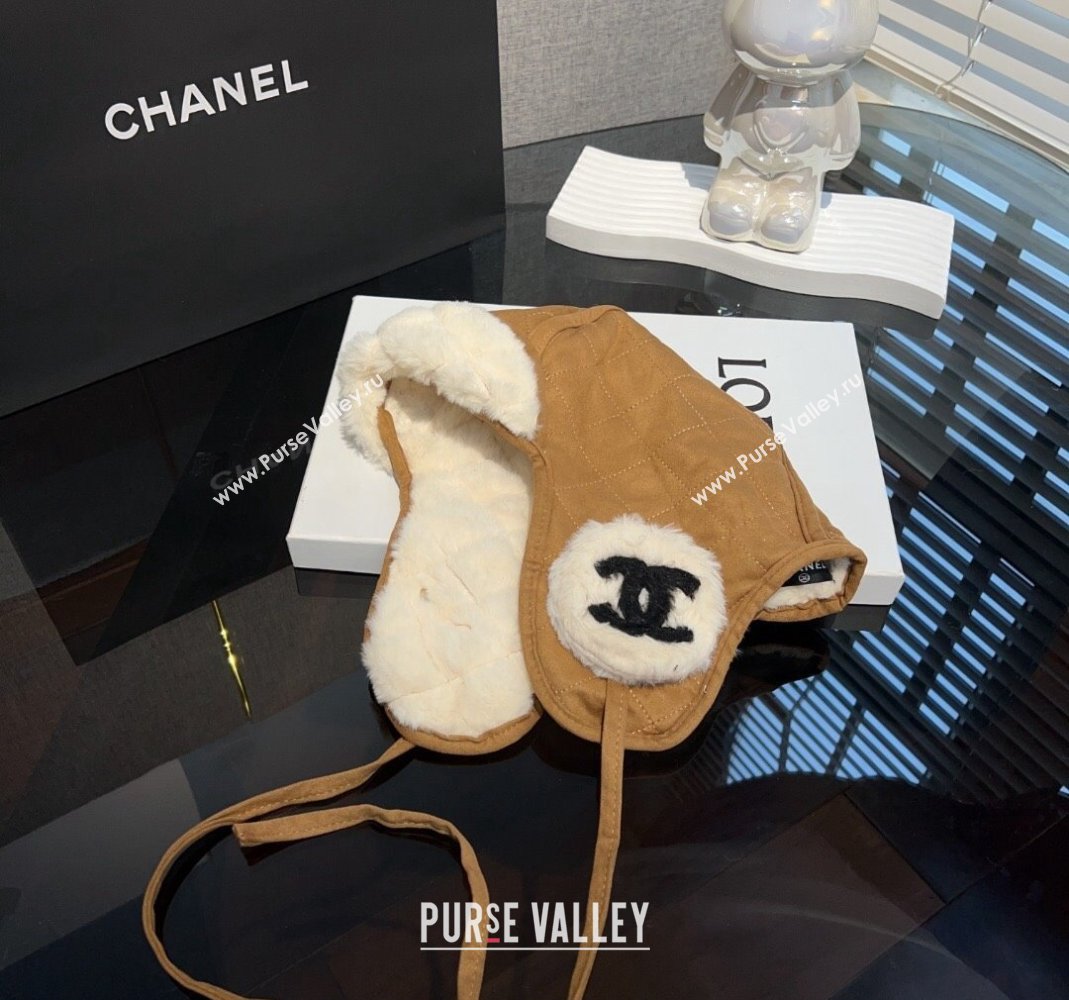 Chanel Wool Chapka Hat Brown 2023 1206 (MAO-231206046)