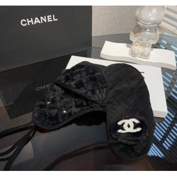 Chanel Wool Chapka Hat Black 2023 1206 (MAO-231206047)