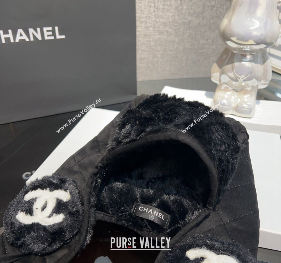 Chanel Wool Chapka Hat Black 2023 1206 (MAO-231206047)