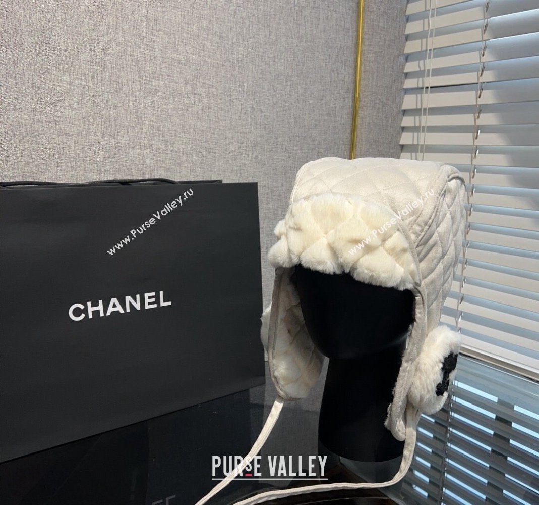 Chanel Wool Chapka Hat Light Grey 2023 1206 (MAO-231206048)